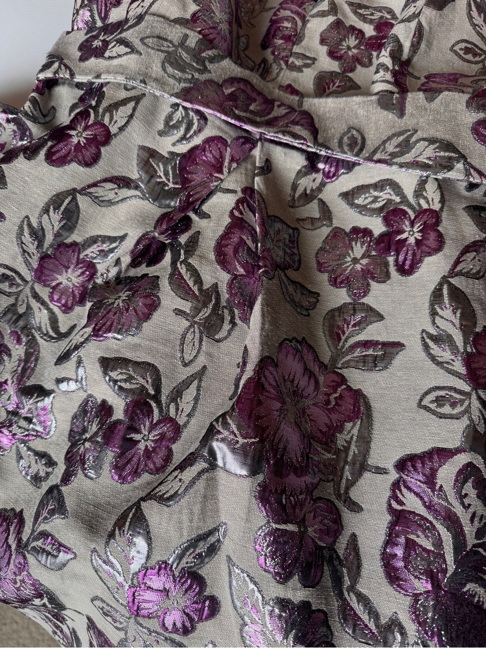 Eloquii Metallic Brocade Floral Fit and Flare Dress 18 nwt Feminine - Picture 12 of 13